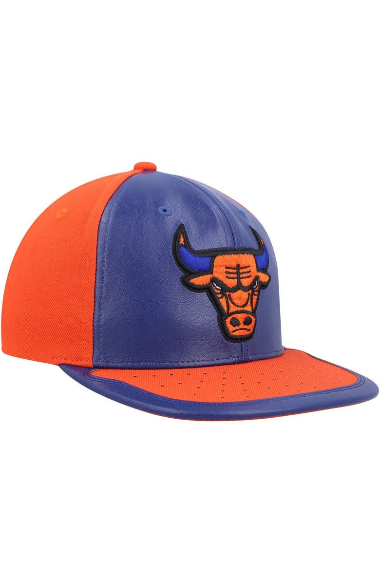 Mitchell & Ness Men's Mitchell & Ness Royal/Orange Chicago Bulls Day One Snapback Hat, Alternate, color, 
