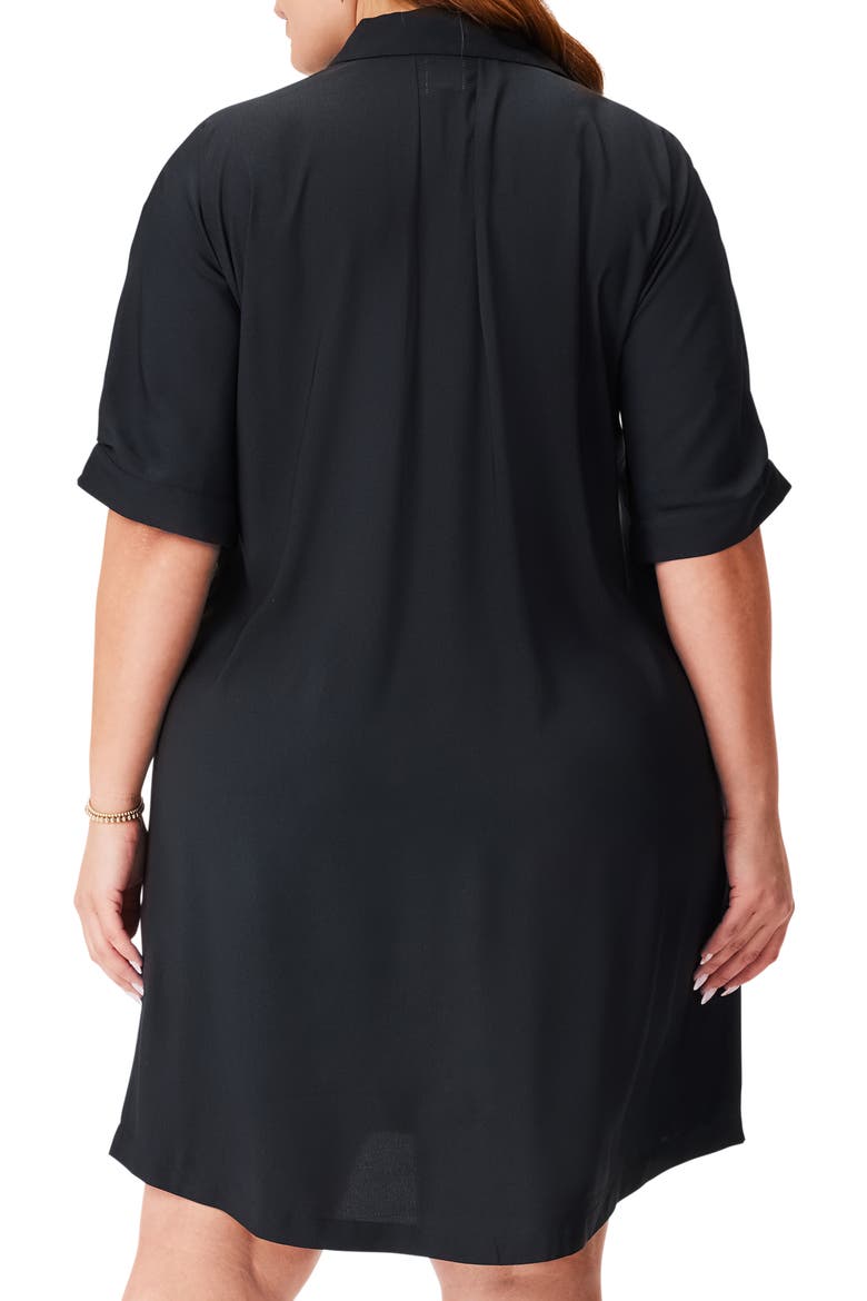 Polished Shirtdress, Alternate, color, BLACK ONYX