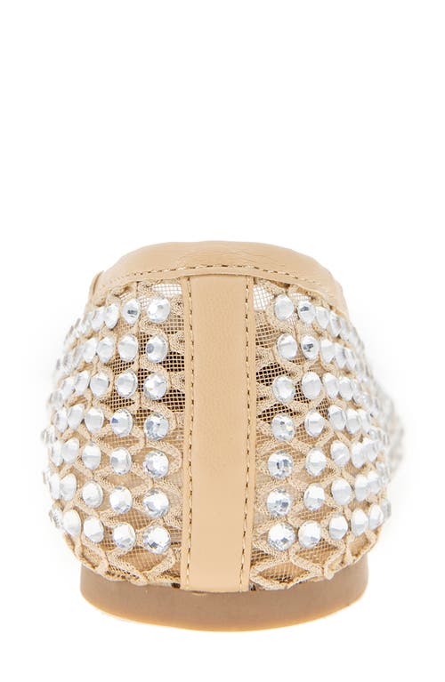 Xoxo Dobsi Rhinestone Embellished Flat In Light Taupe