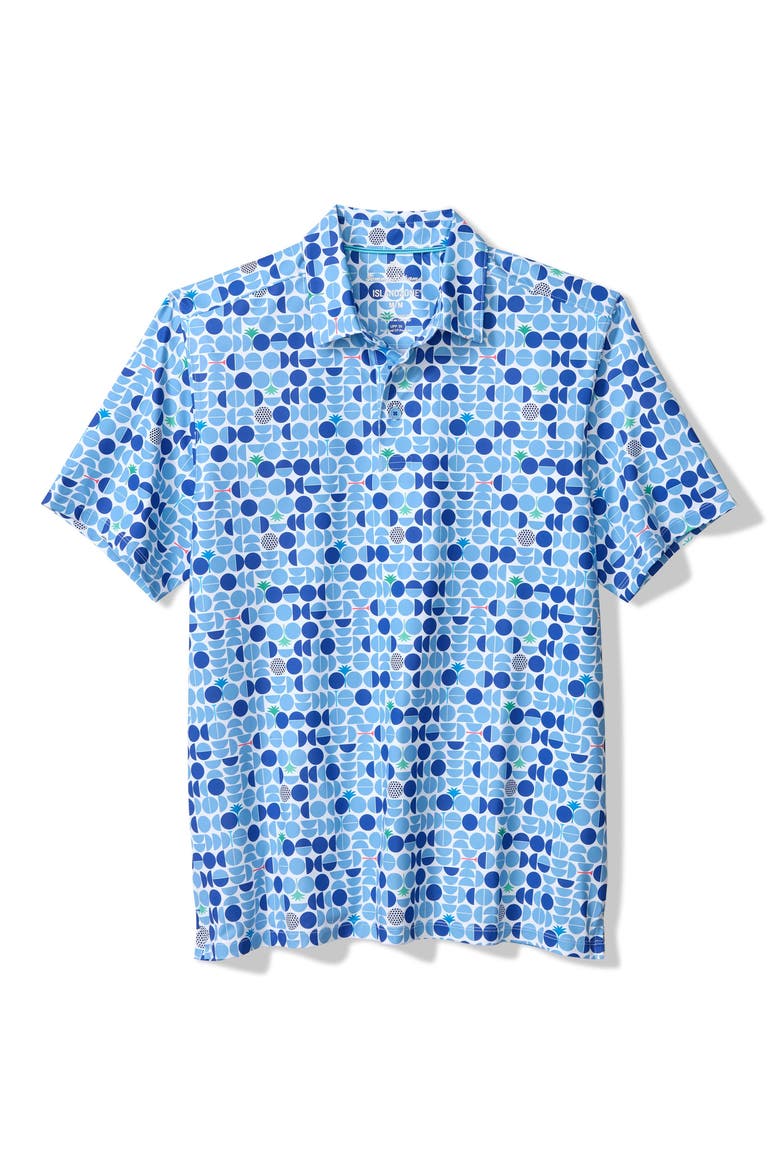 Sarasota Stretch Ventura Coast Solid White IslandZone® Button-Up Shirt, Alternate, color, MED BLUEBERRY