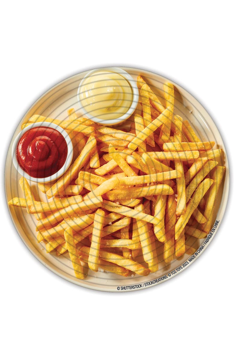 Spin Flip Burger & Fries 14 Rings 2In1 Doublesided Puzzle, Alternate, color, Multicolored