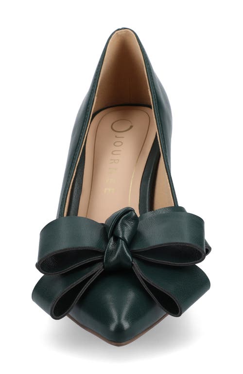 Journee Collection Crystol Pump In Green