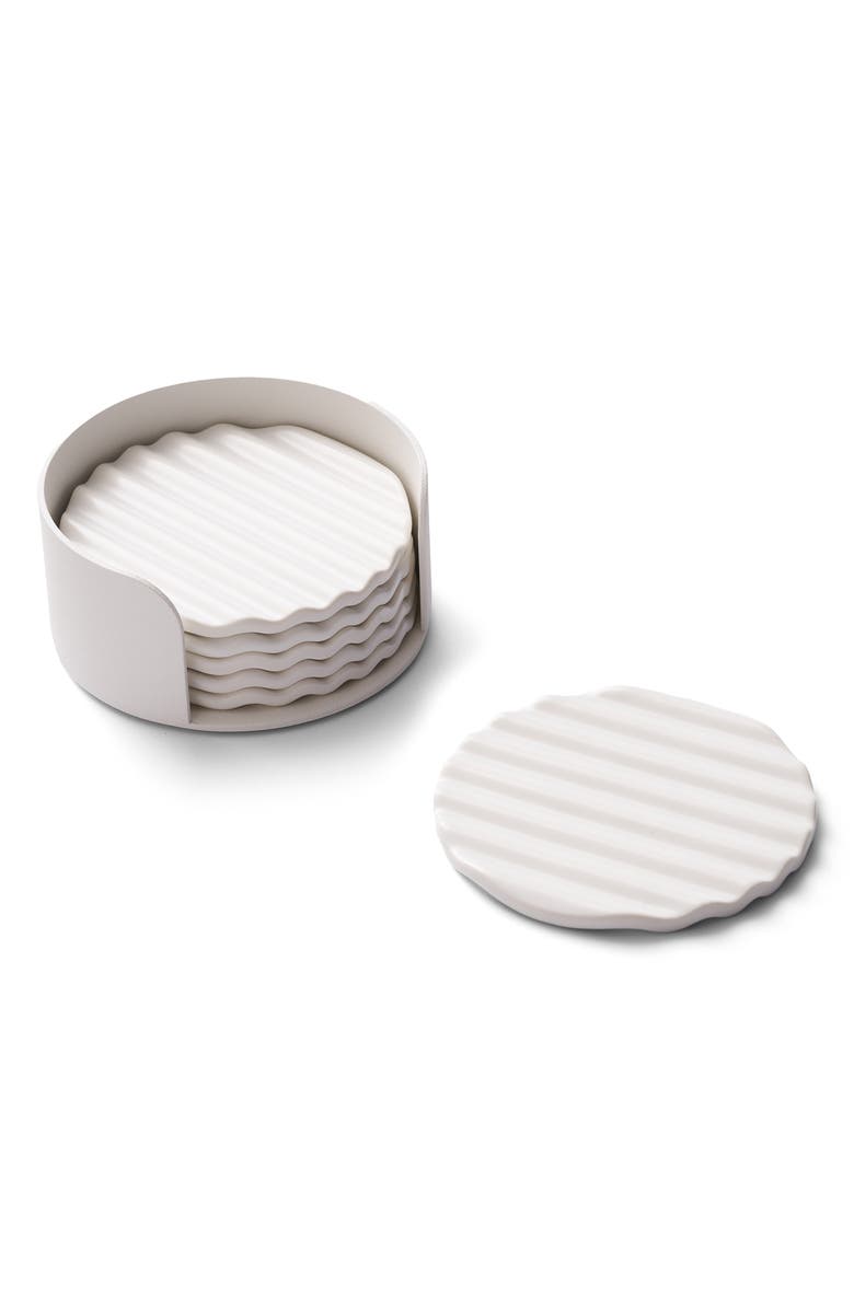 Apto Wave Set of 6 Coasters, Alternate, color, 