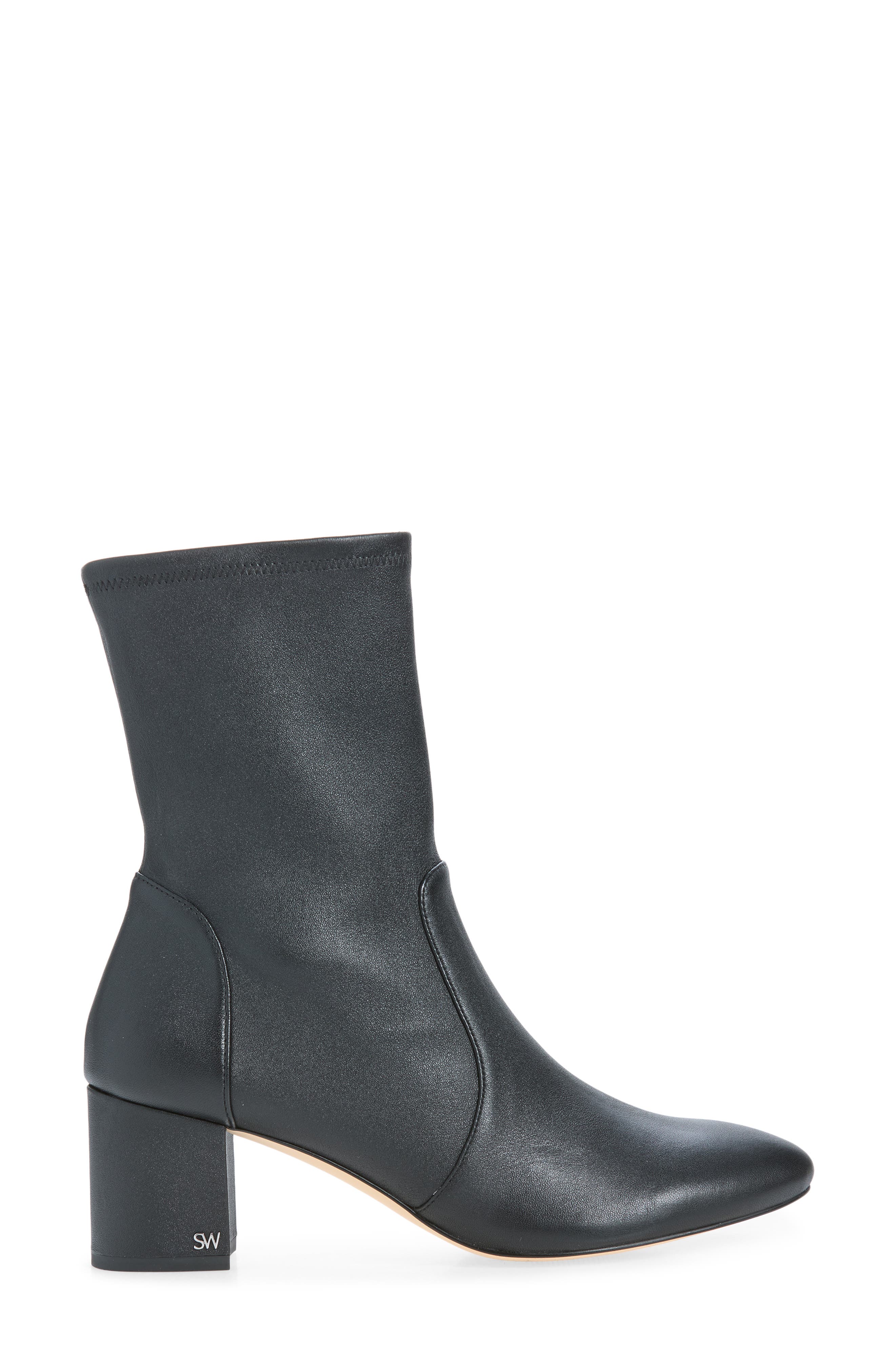 Ariana 60 Sock Bootie, Alternate, color, BLACK