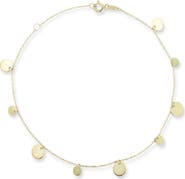 Ember Fine Jewelry 14K Gold Disc Anklet