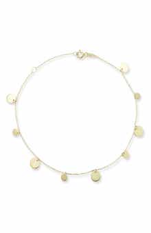 Ember Fine Jewelry 14K Gold Disc Anklet