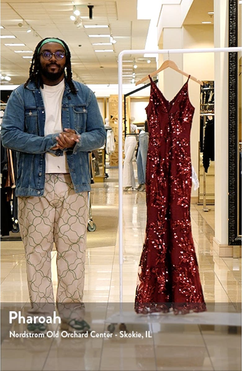 Sharon Embellished Lace Evening Gown, sales video thumbnail