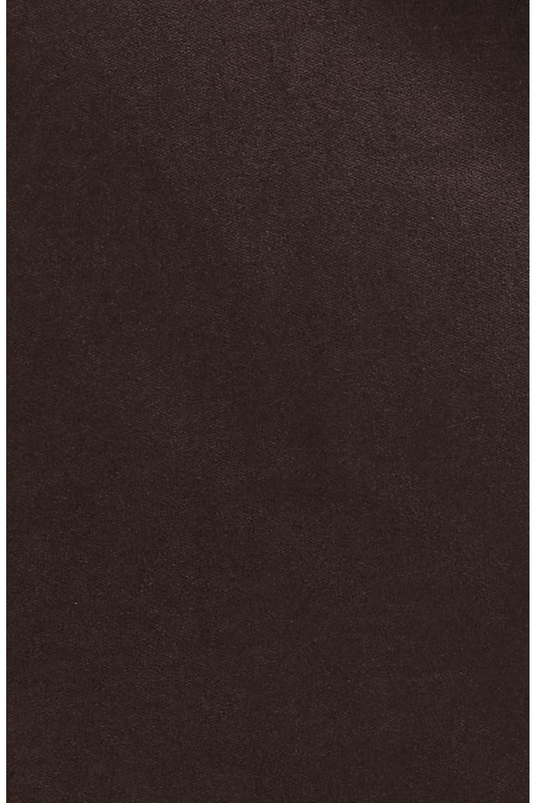 Asymmetrical Hem Faux Suede Midi Skirt, Alternate, color, COFFEE
