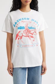 Junk Food Jackson Hole Wyoming Graphic Cotton T-Shirt