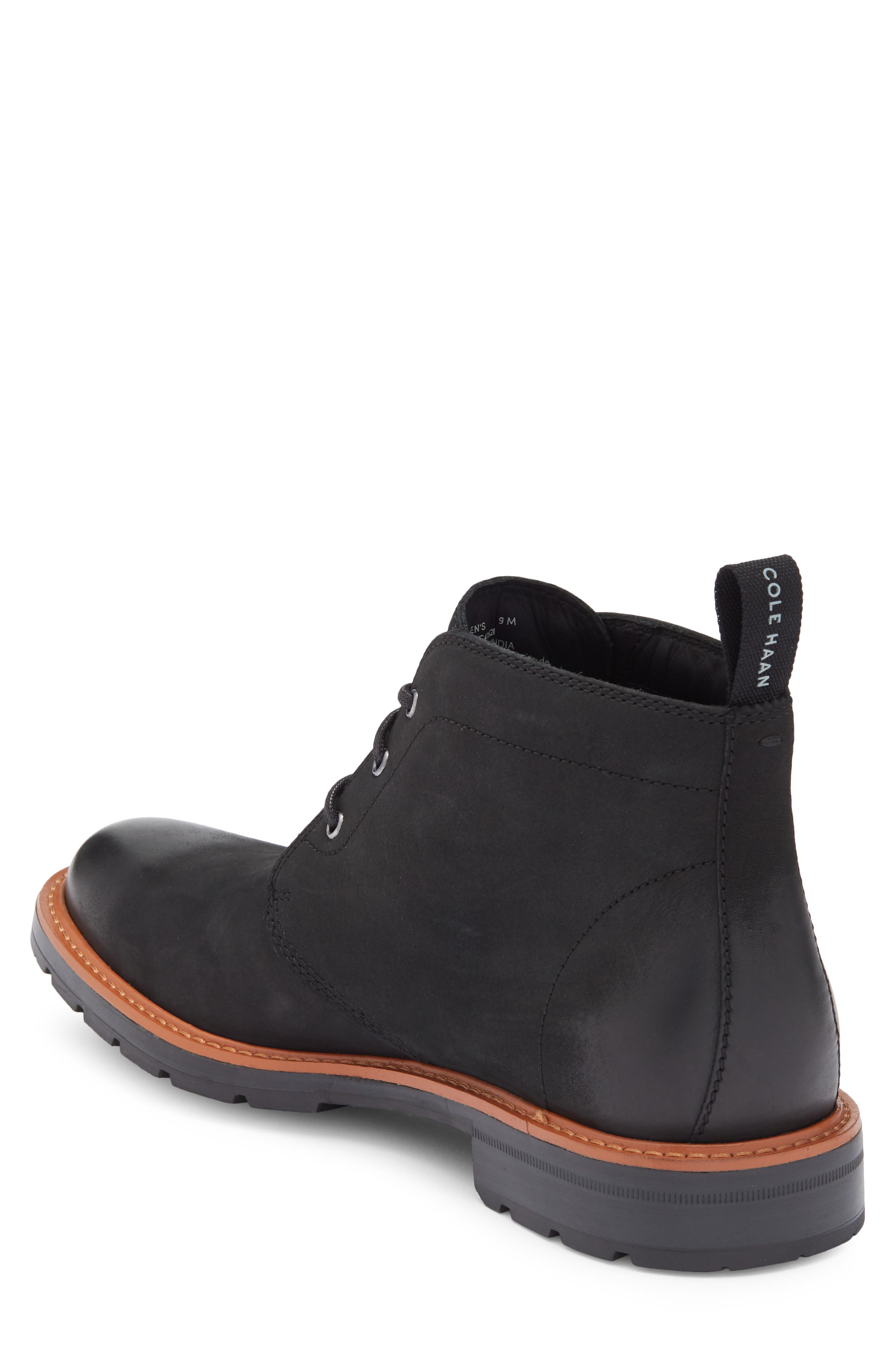 Cole Haan Chamberlin Grand Chukka Boot, Alternate, color, Black Nubuck/ Black