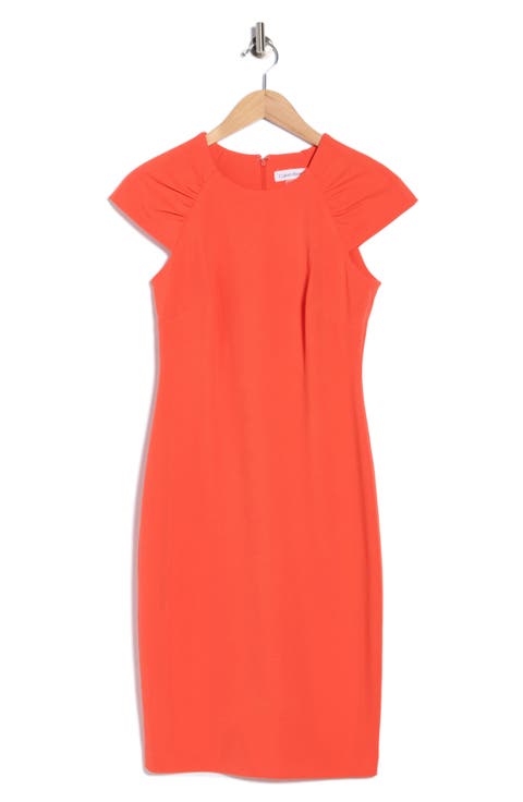 Cap Sleeve Sheath Dress