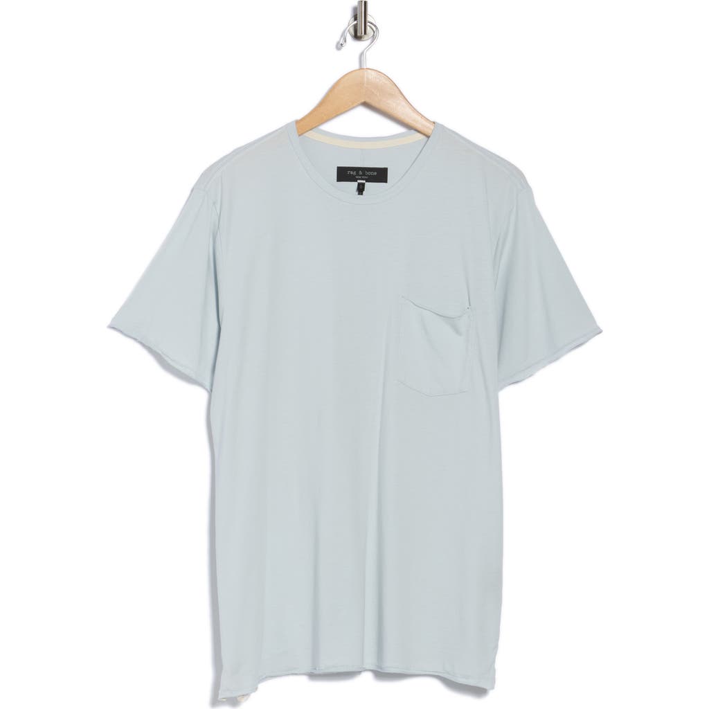 Rag & Bone Matthew Pocket T-shirt In Blue