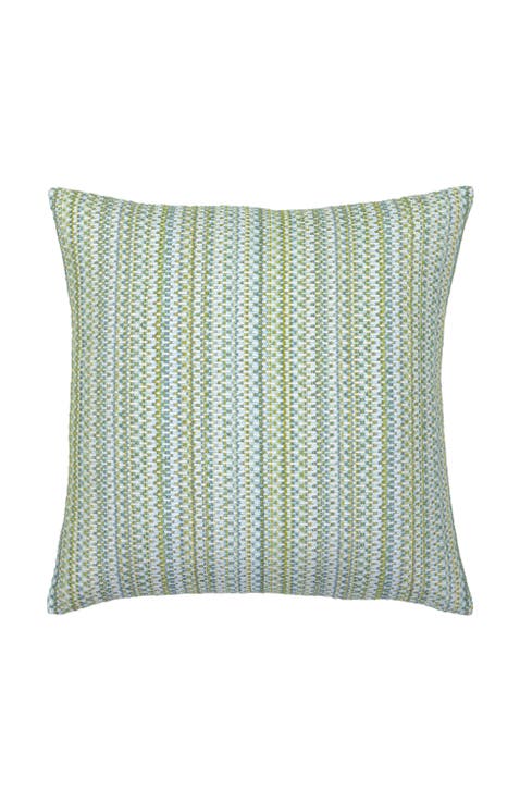 Kaleidoscope Chenille Micro Check Indoor & Outdoor Woven Accent Pillow