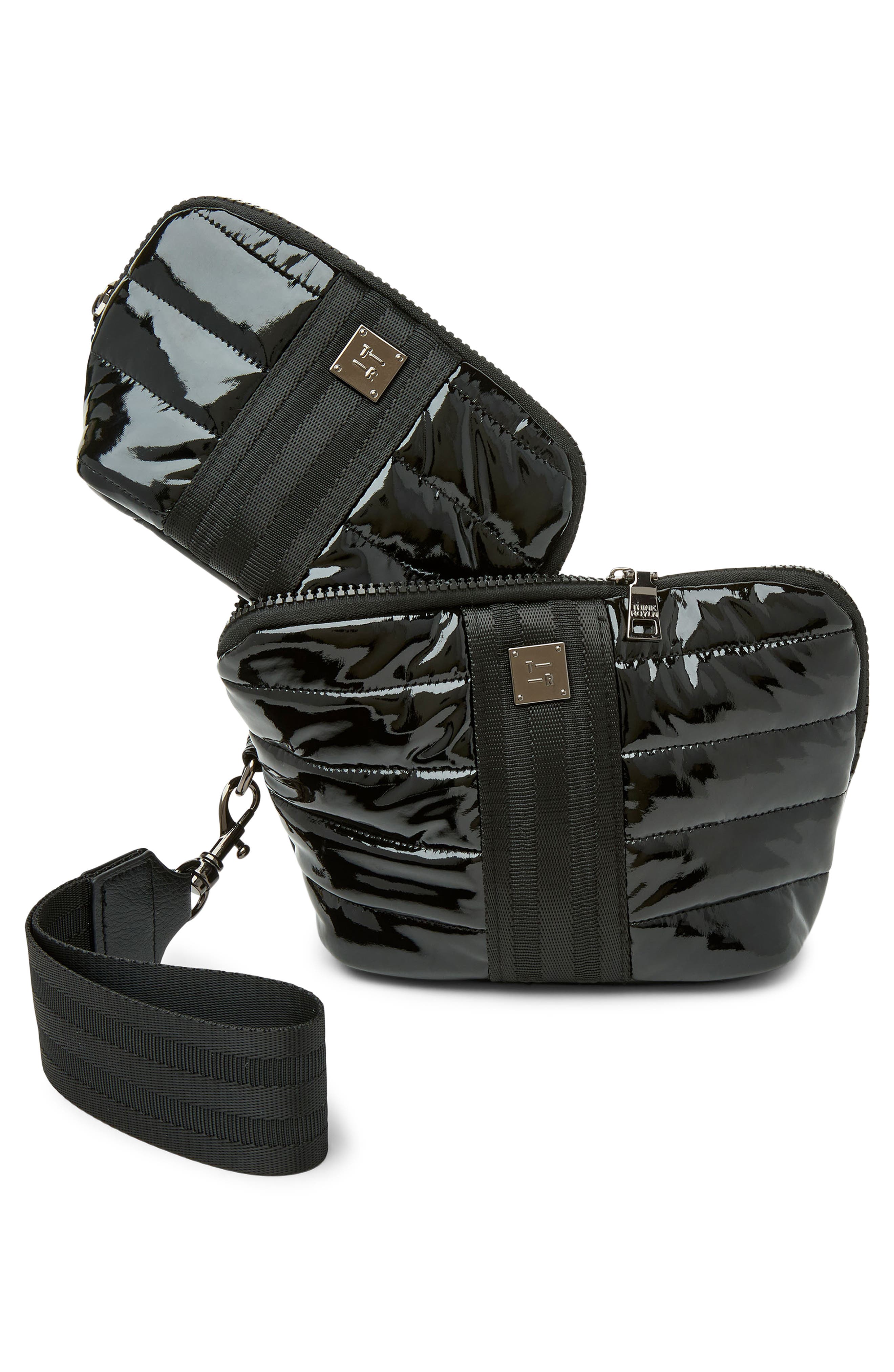 THINK ROYLN Double Stash Set of 2 Zip-Top Travel Pouches, Alternate, color, 