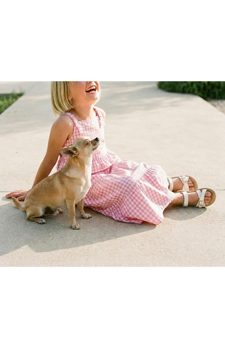 Pippa & Julie Kids' Vera Ruffle Gingham Tank & Maxi Skirt Set, Alternate, color,