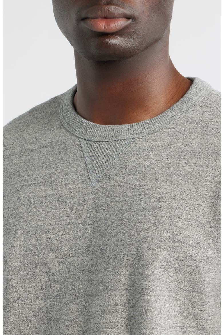 Blake Cotton French Terry Crewneck Sweatshirt, Alternate, color, HEATHER GREY