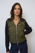 Central Park West Women's Brady Hooded Sweater Sleeve Jacket