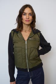 Central Park West Women's Brady Hooded Sweater Sleeve Jacket