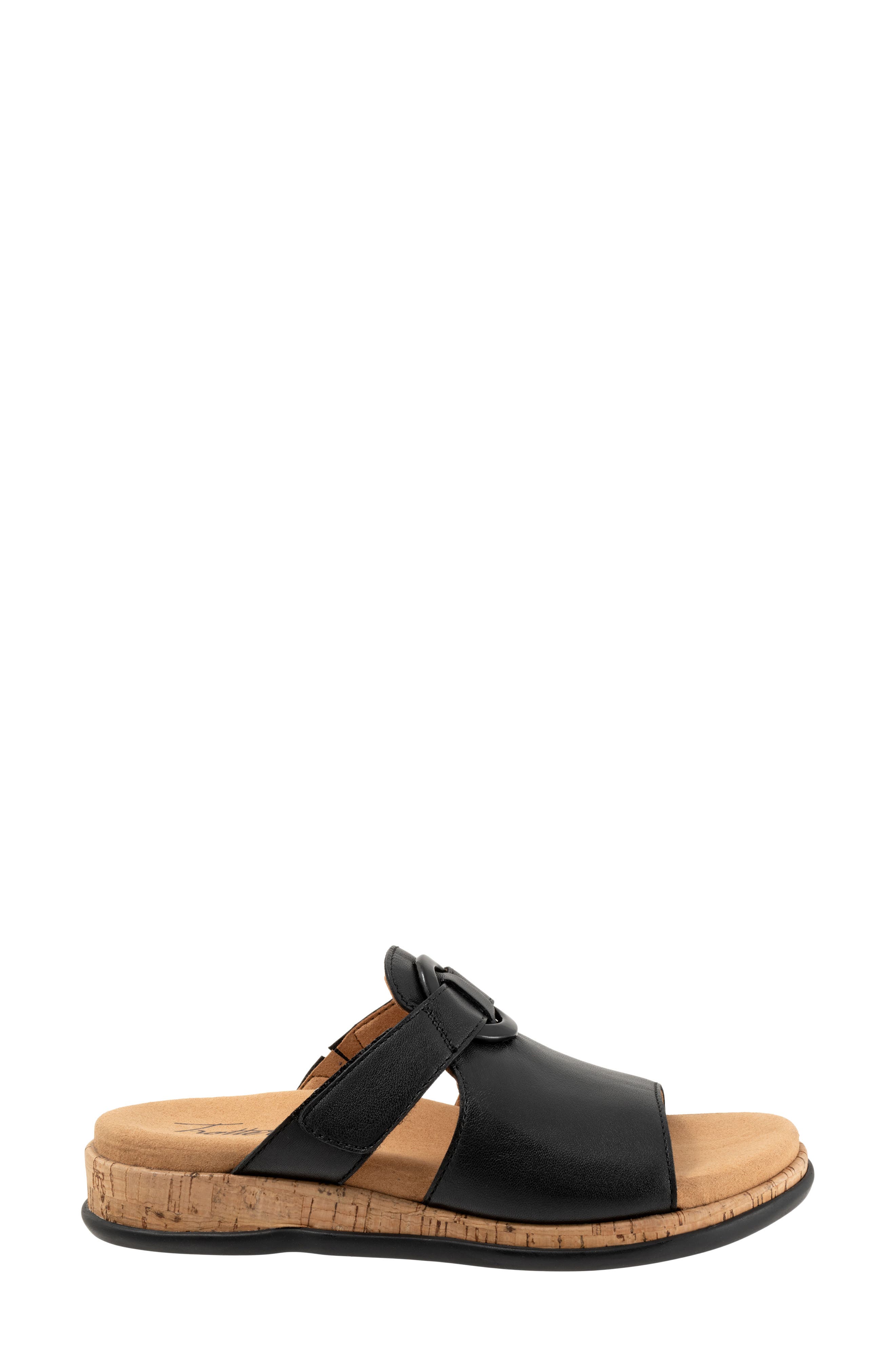 Ginnie Platform Wedge Slide Sandal, Alternate, color, BLACK