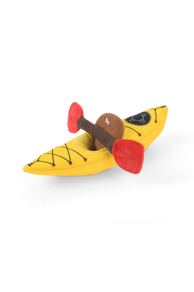 Camp Corbin Collection K9 Kayak Plush Dog Toy, Squeaker, Crinkle, Alternate, color, Multicolored