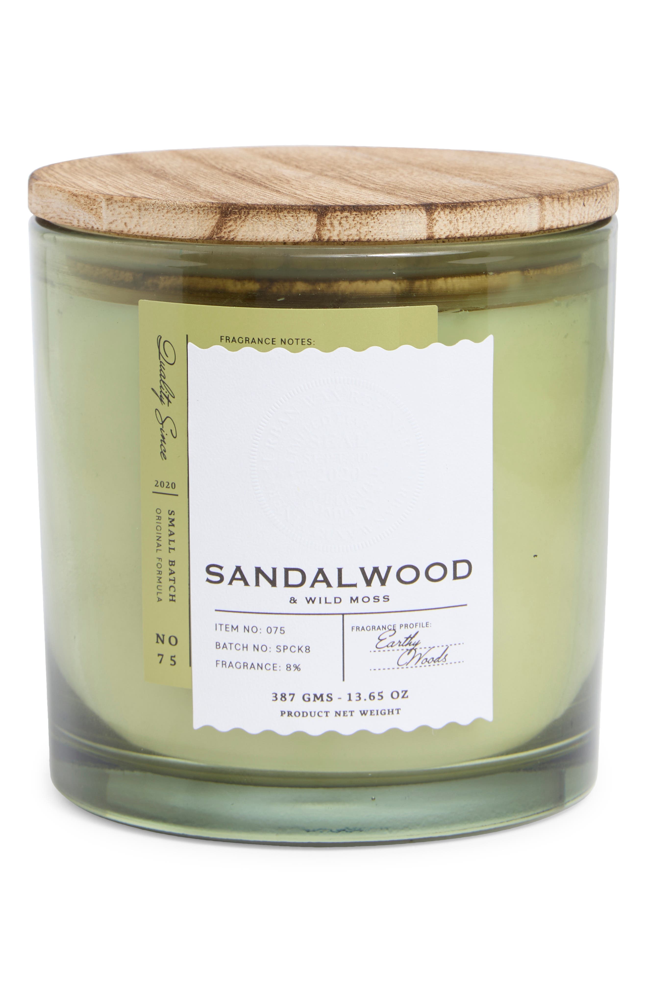 PORTOFINO CANDLES Sandalwood & Wild Moss Candle