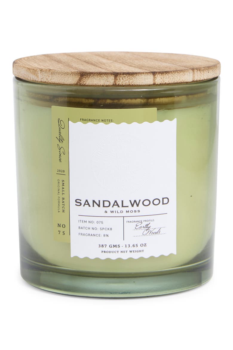 Sandalwood & Wild Moss Candle, Main, color, SANDALWOOD N WILD MOSS SAGE