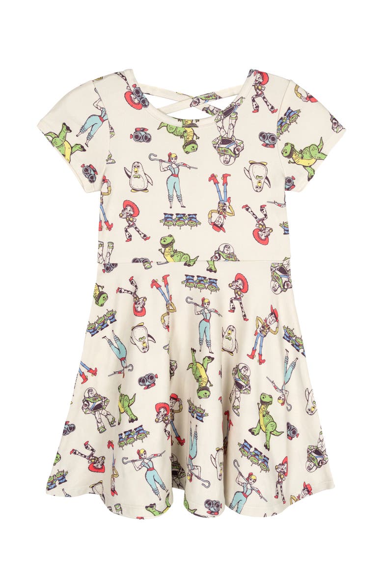 Disney Toy Story 2-Piece Skater Dress Set, Alternate, color, Woody Buzz Lilac Cream
