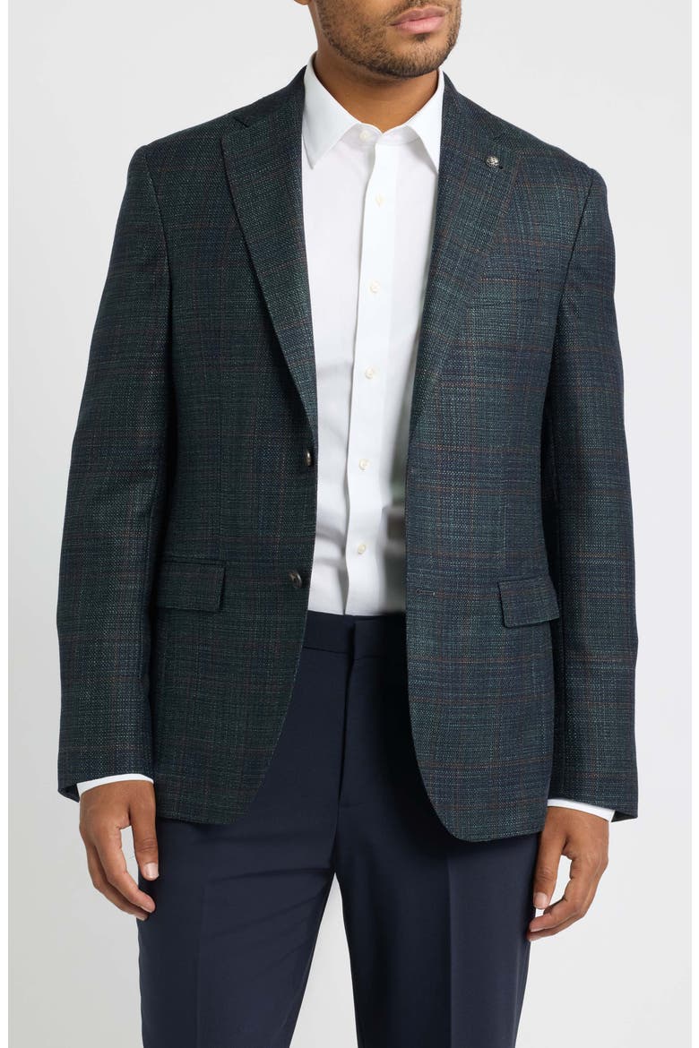 McAllen Wool & Silk Sport Coat, Main, color, DARK OLIVE