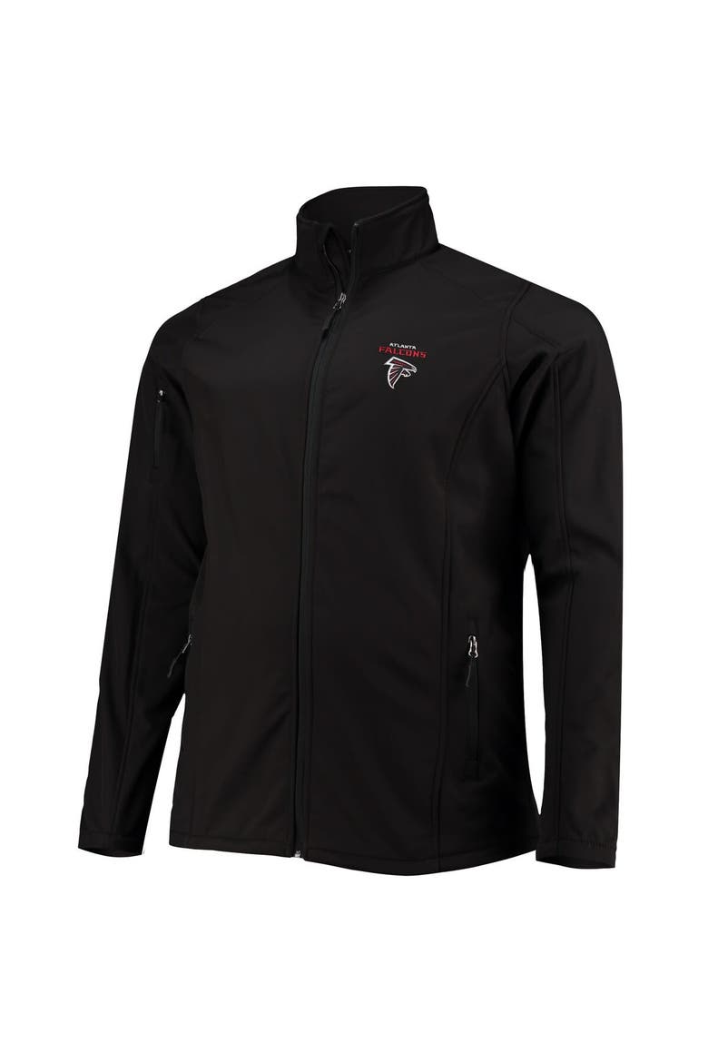 Men's Dunbrooke Black Atlanta Falcons Big & Tall Sonoma Softshell Full-Zip Jacket, Alternate, color, Black