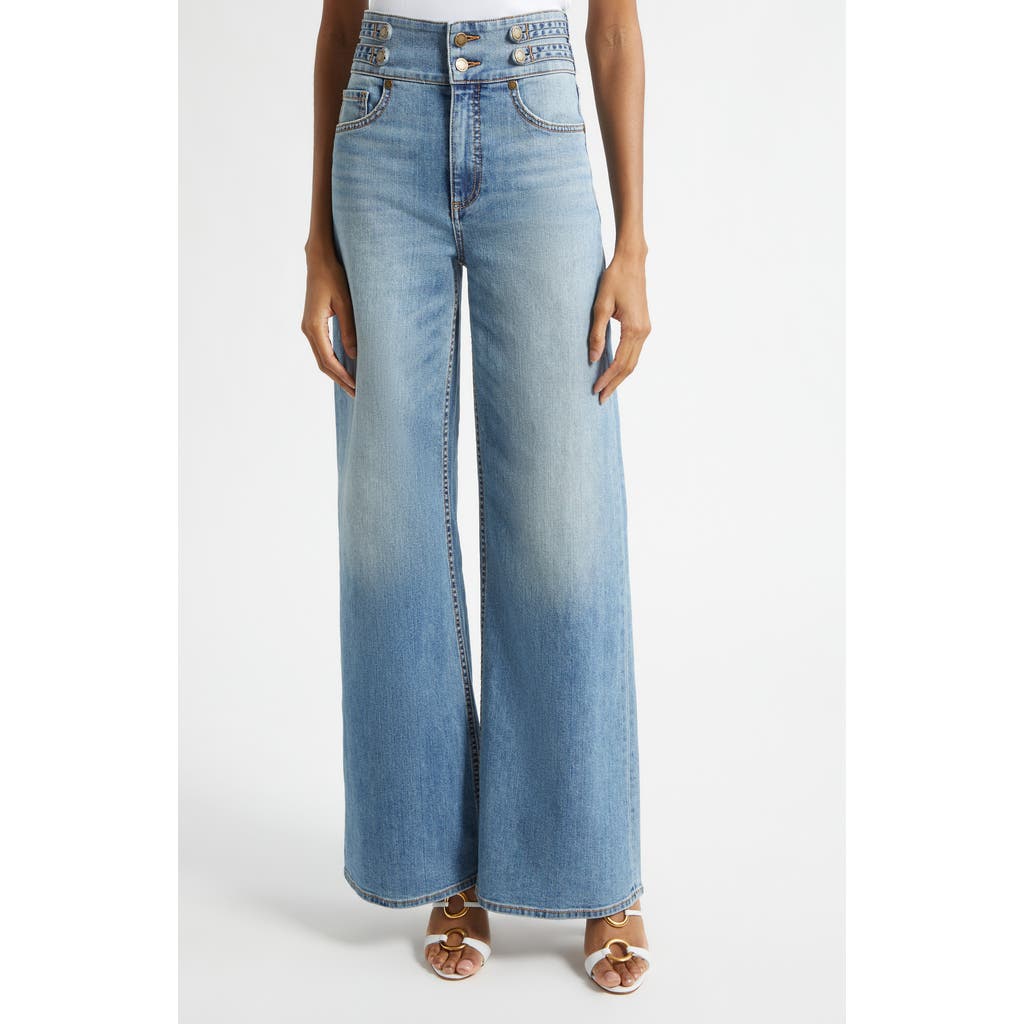 Ramy Brook Liv High Waist Wide Leg Jeans in Light Wash at Nordstrom, Size 24