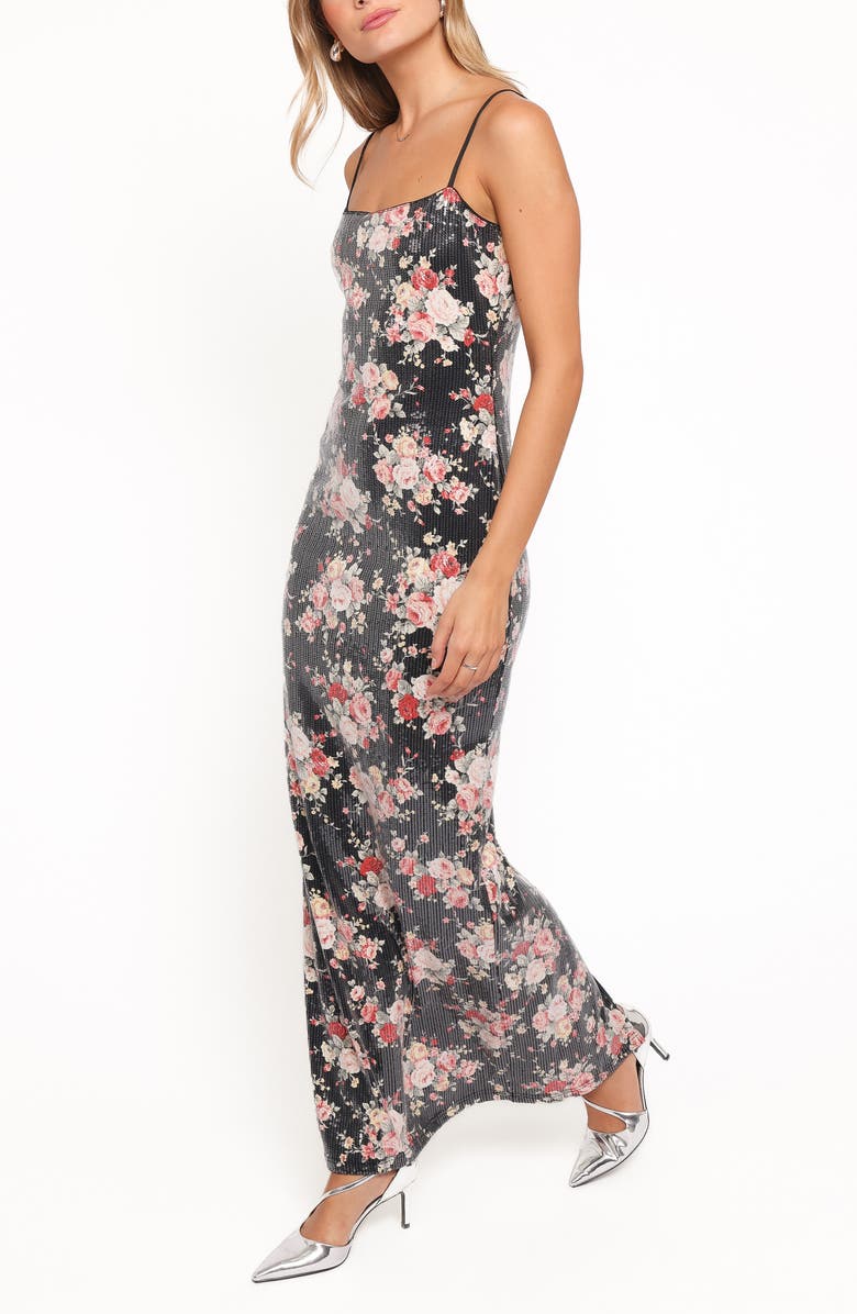 Petal & Pup Everlee Floral Sequin Maxi Dress, Alternate, color, Floral Sequin