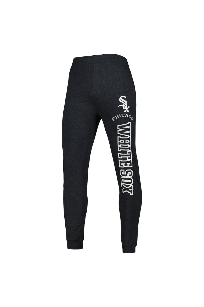 Men's Concepts Sport Heather Black/Heather Charcoal Chicago White Sox Meter Pullover Hoodie & Joggers Set, Alternate, color, Heather Black