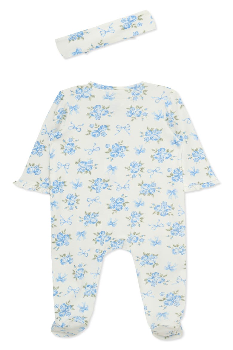 Kids' Rose Bows Footie and Headband Set, Alternate, color, FLORAL