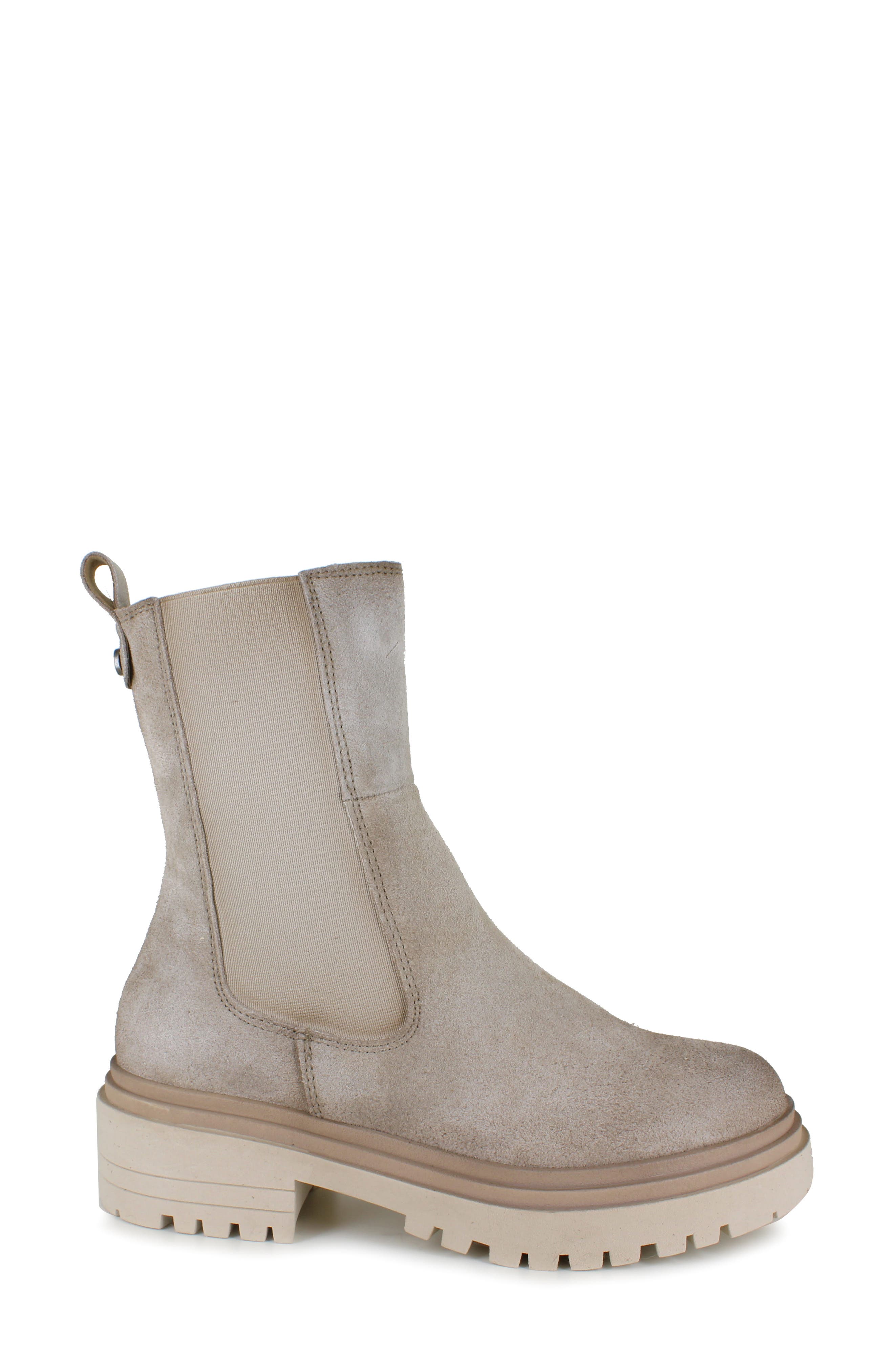 Rossie Water Resistant Chelsea Boot, Alternate, color, SAND