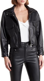 Vigoss Faux Leather Moto Jacket