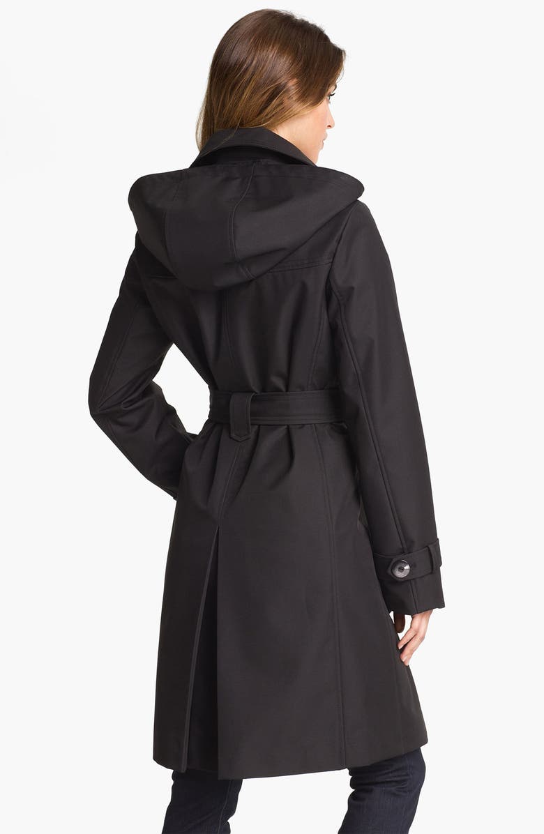 Collection Ellen Tracy Trench Coat with Detachable Hood, Alternate, color, 