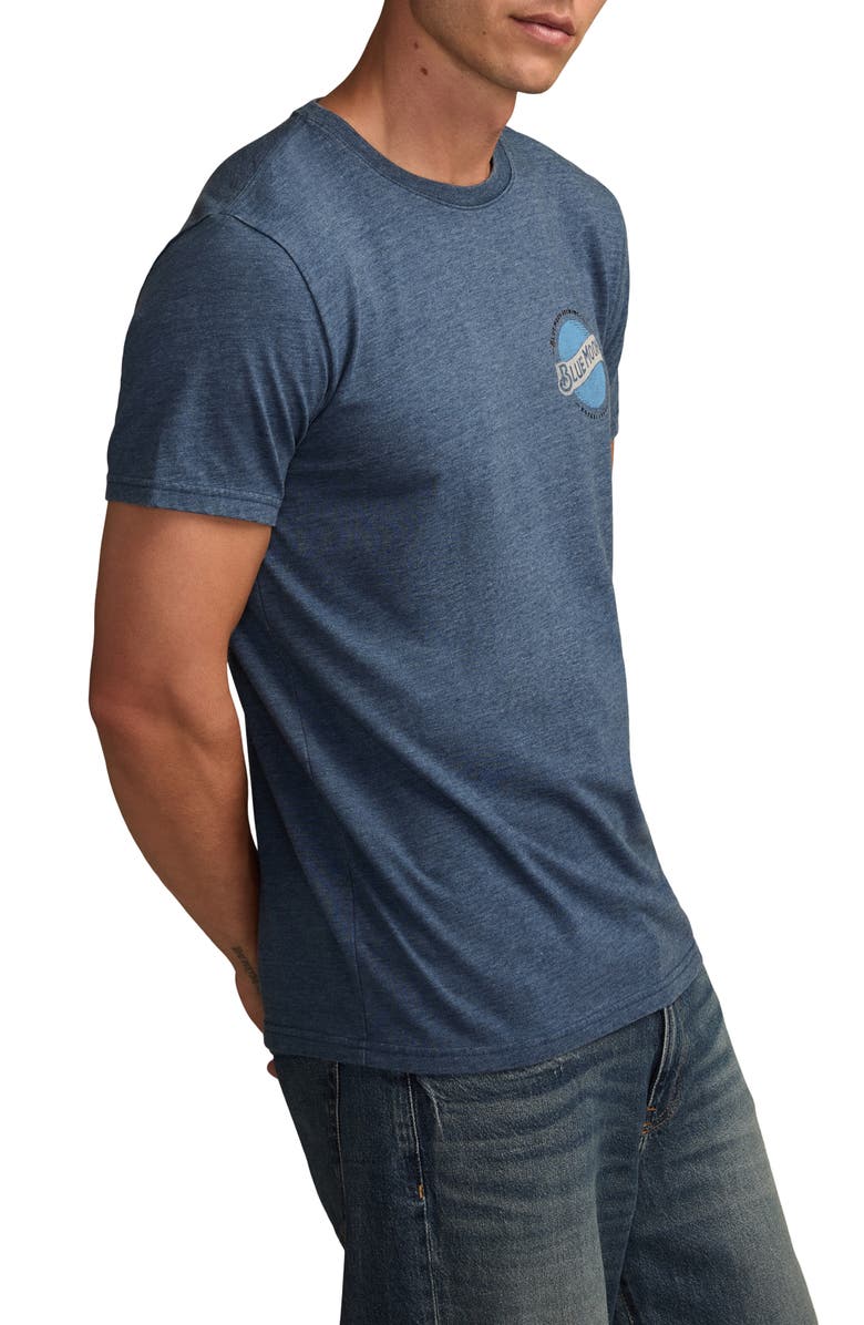 Lucky Brand Blue Moon Label T-Shirt, Alternate, color, Insignia Blue