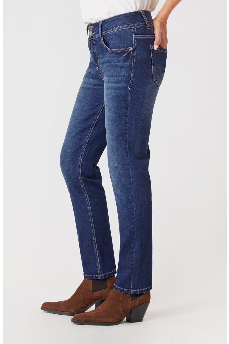 Sculpt Mid Rise Straight Leg Jeans, Alternate, color, BORA