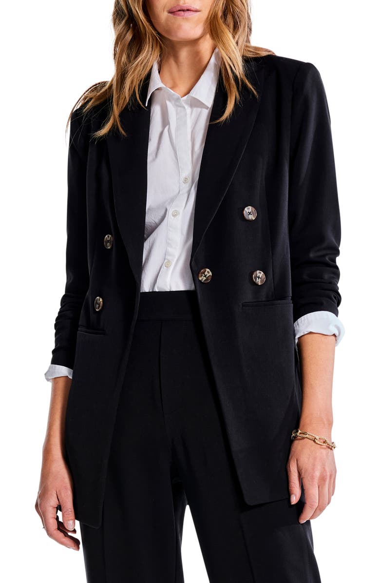 NIC+ZOE The Avenue Double Breasted Blazer, Main, color, 