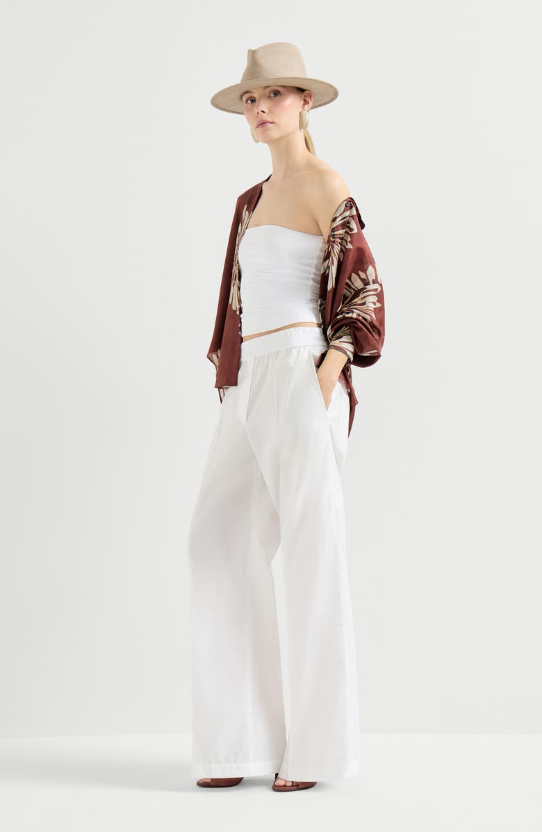 Brunello Cucinelli Loose Track trousers, Alternate, color, White