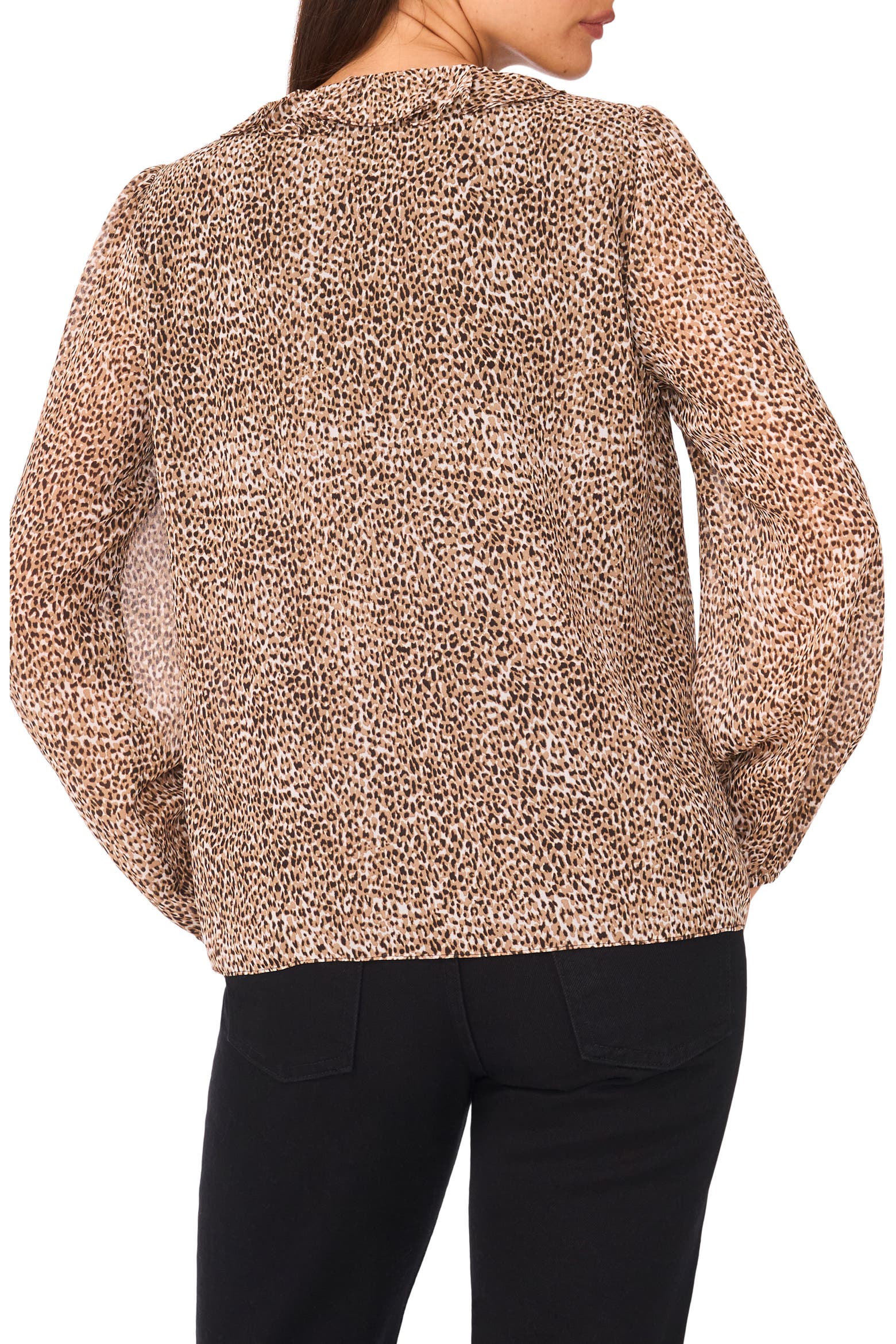 Neck Rufle CeCe V-Neck Ruffle Top (Women) | Nordstromrack