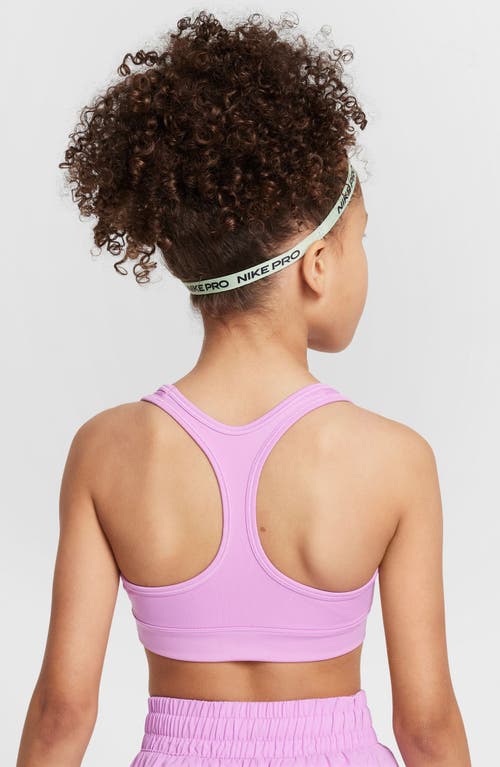 Nike Kids' Dri-fit Racerback Sports Bra In Purple