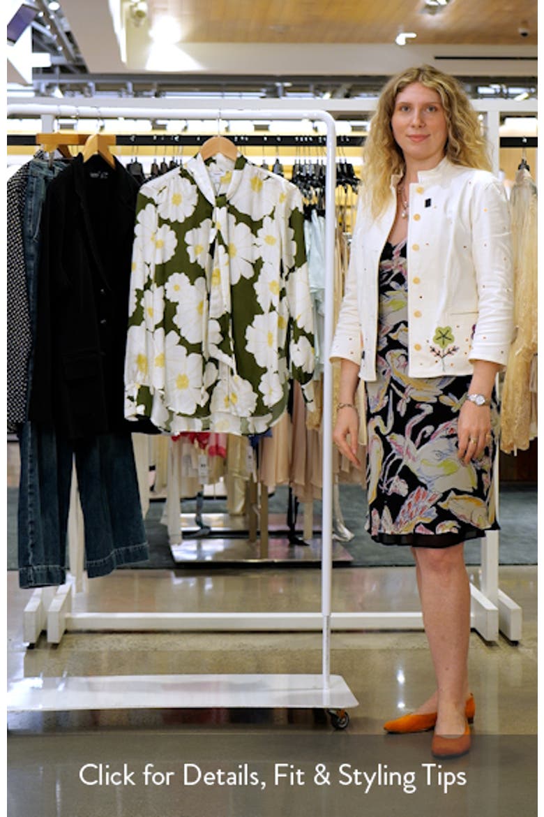 Danya Floral Tie Neck Shirt video