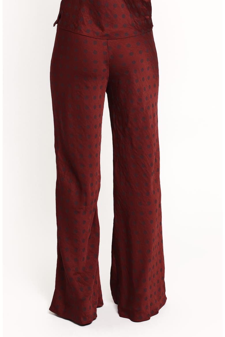 Mandie Polka Dot Pants, Alternate, color, BROWN/ MAROON DOT