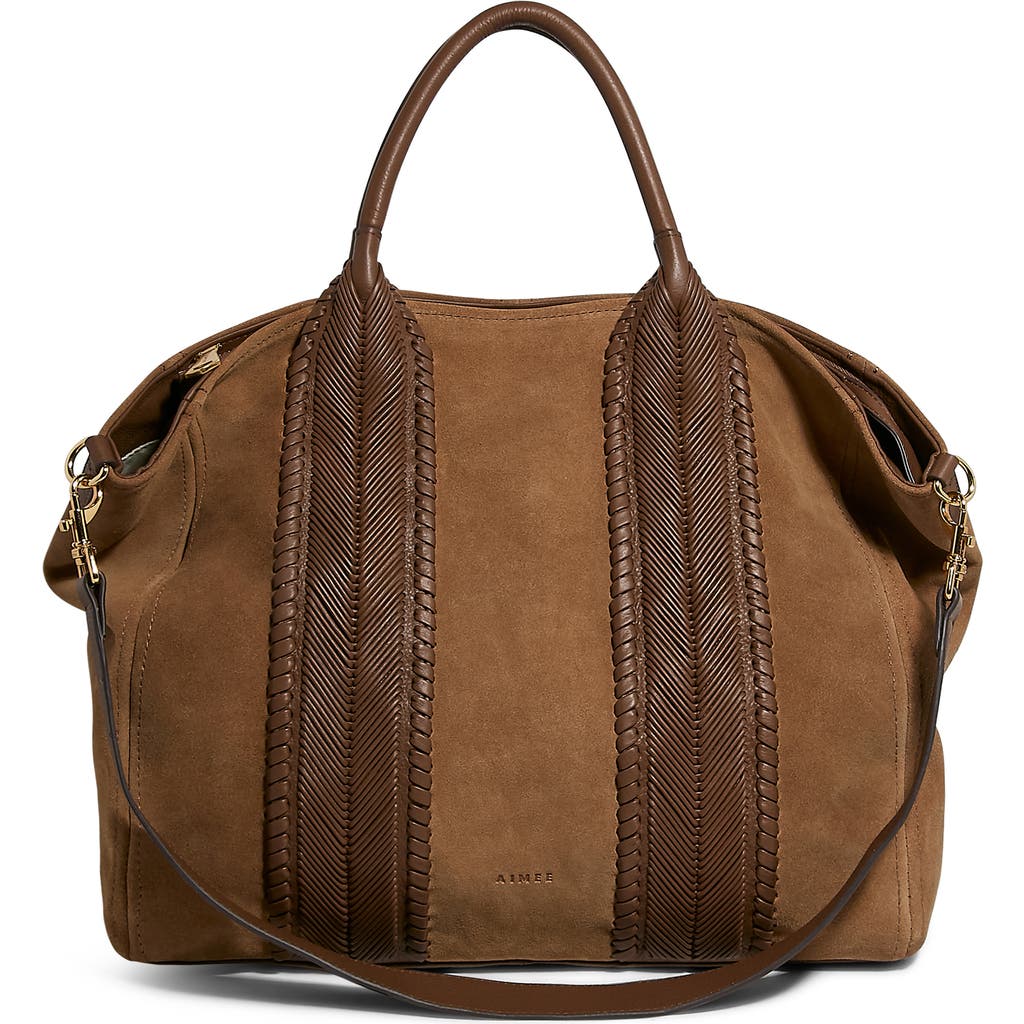 Aimee Kestenberg All For Love Convertible Top Zip Tote In Brown