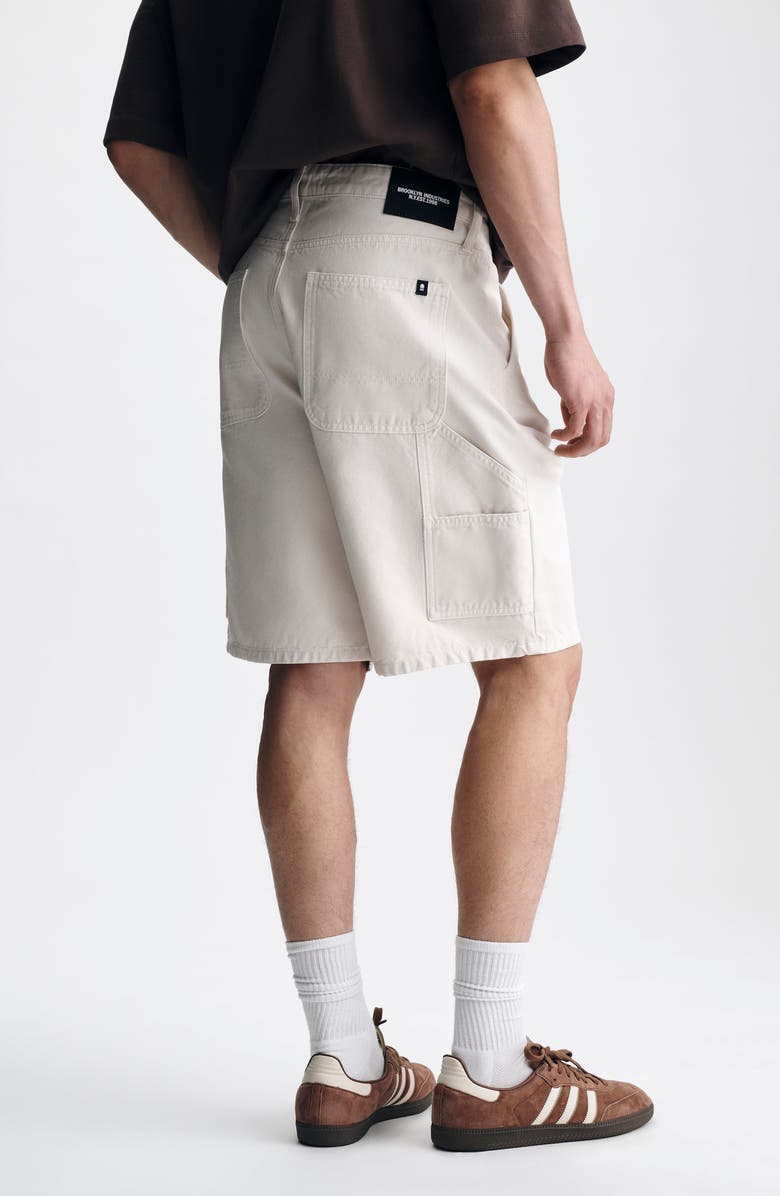 Brooklyn Industries Williamsburg Relaxed Fit Canvas Carpenter Shorts, Alternate, color, Cream Colored Canva