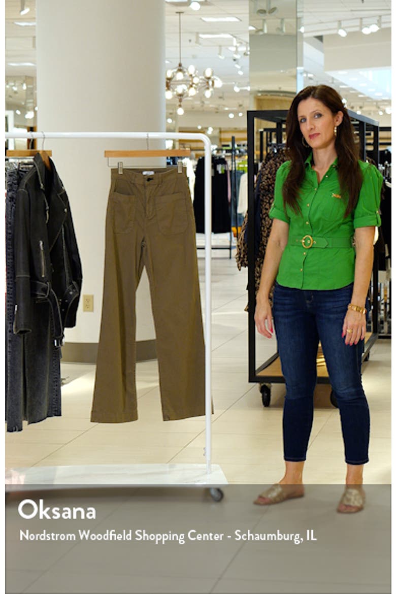 Sailor Wide Leg Twill Utility Pants video