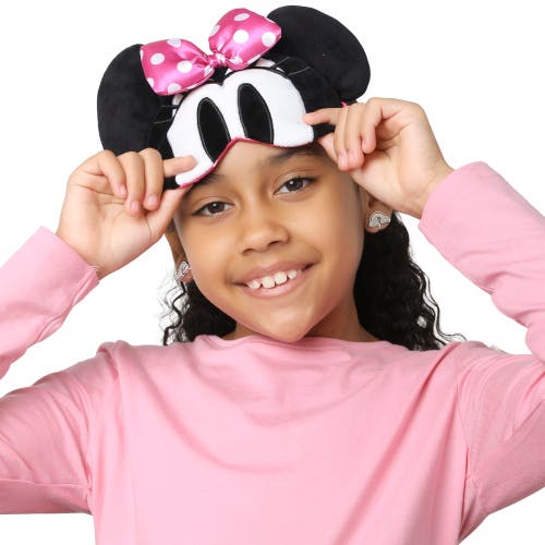 Disney Sleep Mask With Ears And 3d Bow In Black
