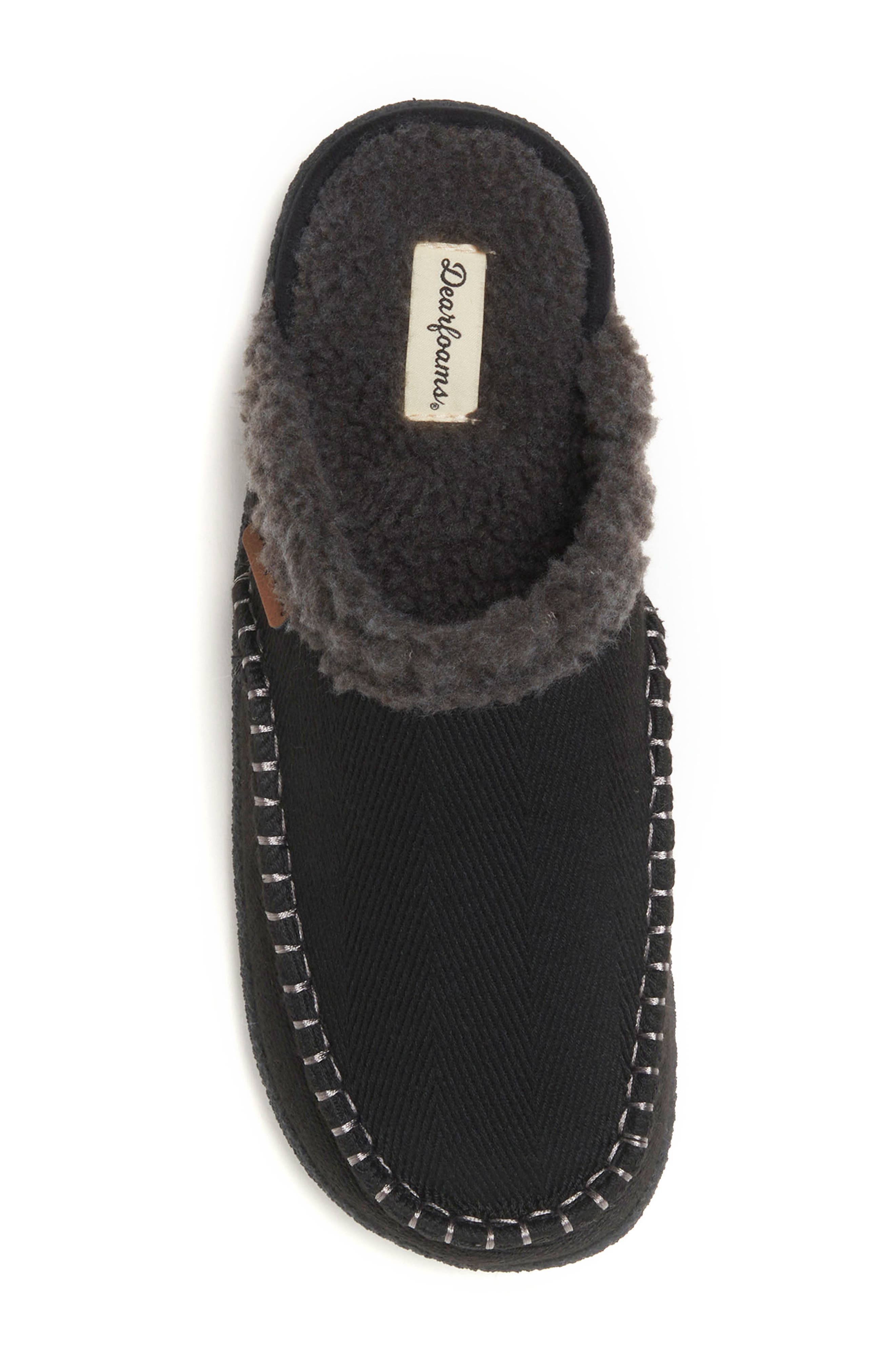 DEARFOAMS Matthew Faux Shearling Scuff Slipper, Alternate, color, 