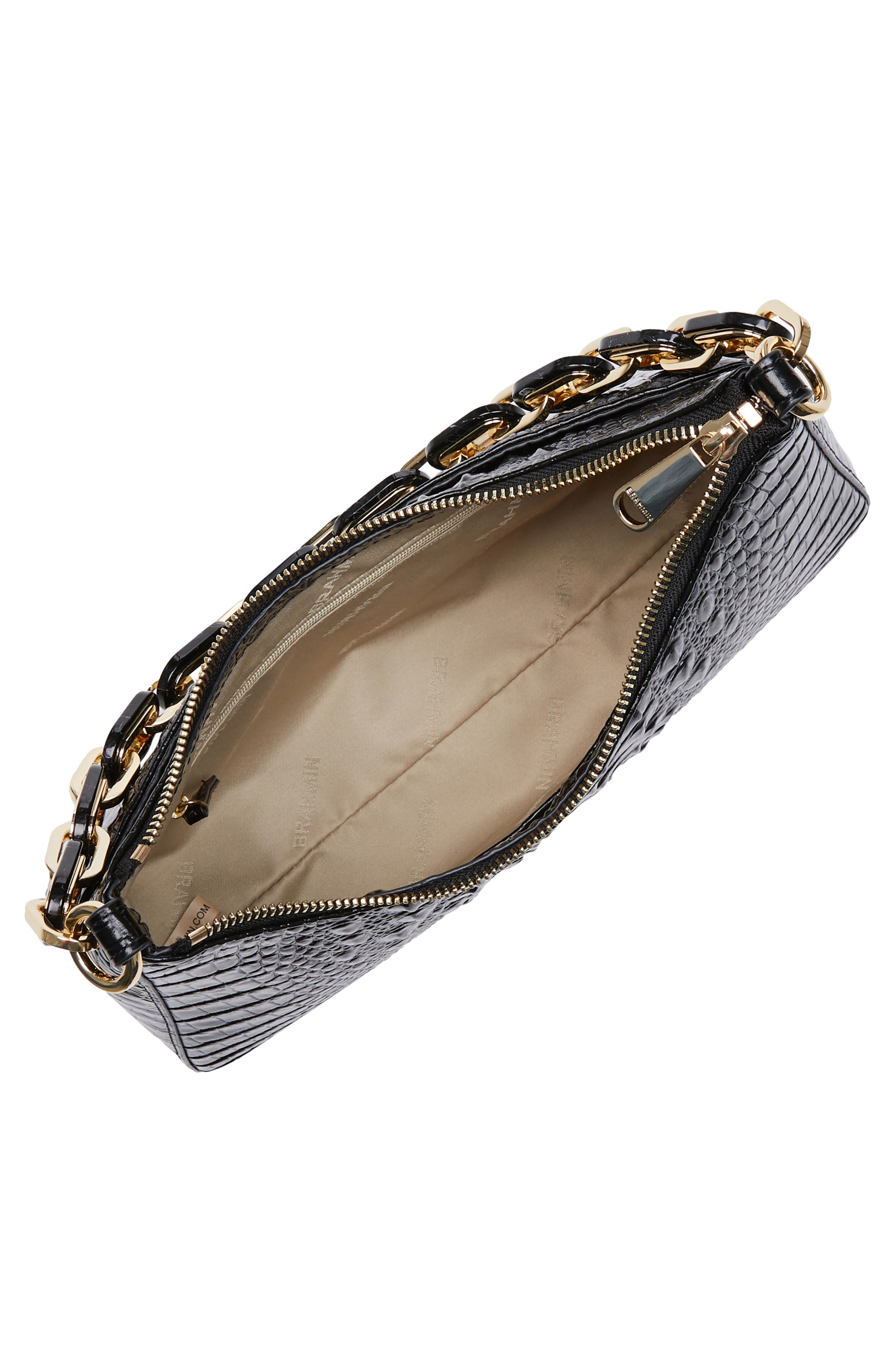 Brahmin Mod Esme Croc Embossed Shoulder Bag, Alternate, color, 
